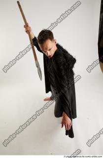 CLAUDIO BLACK WATCH STANDING POSE WITH SPEAR (11)